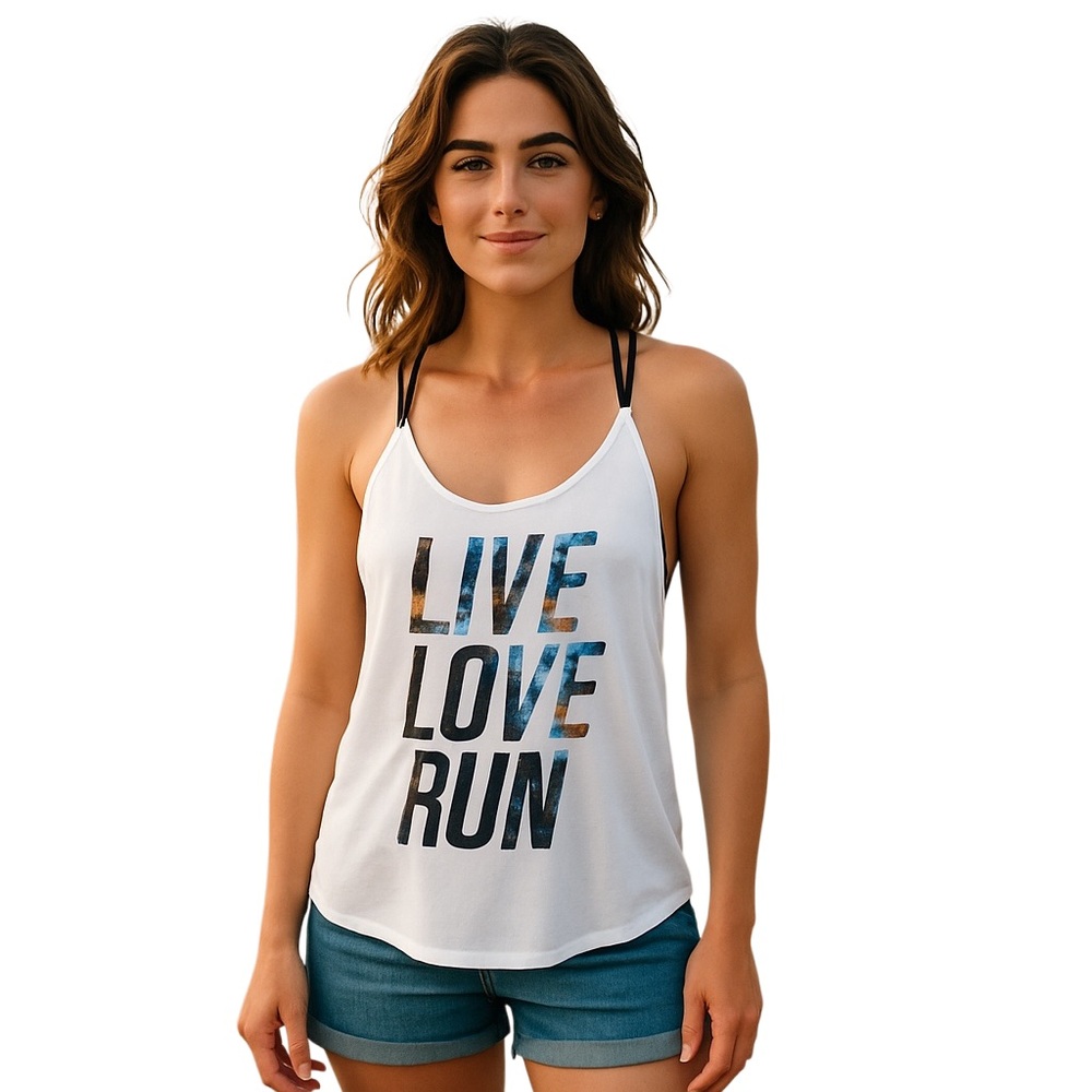 Aeropostale Cream Sleeveless Backless Tank Top